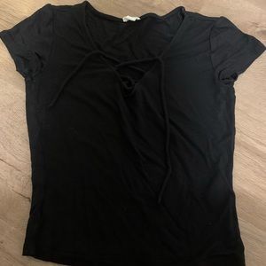 Black Garage Crop Top